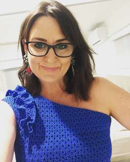 Sacha Drake Blue one shoulder dress size 14