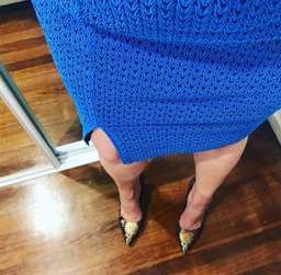 Sacha Drake Blue one shoulder dress size 14