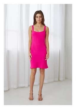 By Johnny Neon Bias Mini Dress size 12 for rent on The Volte - image 1