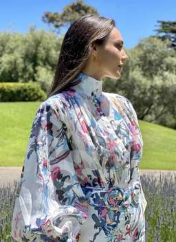 Mackenzie Mode Seeing Stars Mini Dress Geo White Size 6 for rent on The Volte - image 4