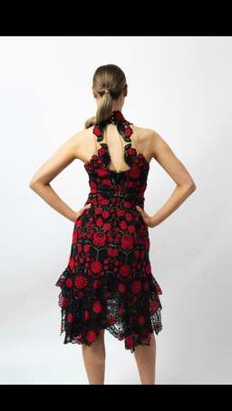 Thurley English Rose Midi White Dress  Size 8 for rent on The Volte - image 4