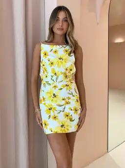 Bec & Bridge Daphne Mini Dress Print Size 8 for rent on The Volte - image 1