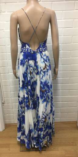 Camilla backless Dress fitted Blue Size 10