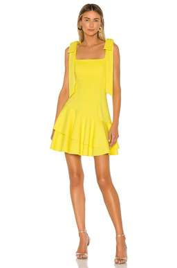 Elliatt  Lucky Mini Dress Yellow Size 10 for rent on The Volte - image 1