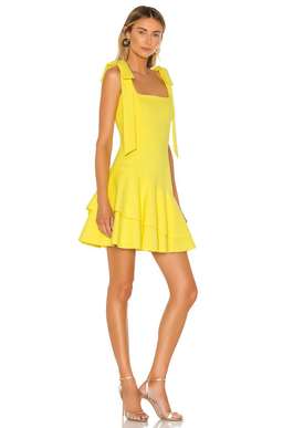 Elliatt  Lucky Mini Dress Yellow Size 10 for rent on The Volte - image 2