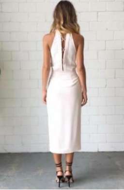 Dion Lee Line II Soft Lace Dress, Black