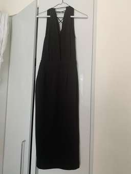 Dion Lee Line II Soft Lace Dress, Black