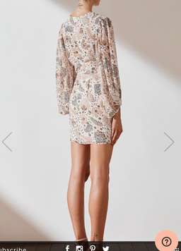 Shona Joy Miller Plunge Mini Dress Size 12 