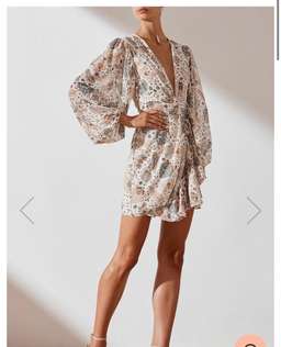 Shona Joy Miller Plunge Mini Dress Size 12 