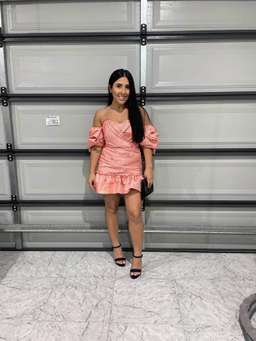 Eliya The Label Charlotte Mini Dress Pink Size 10 for rent on The Volte - image 4