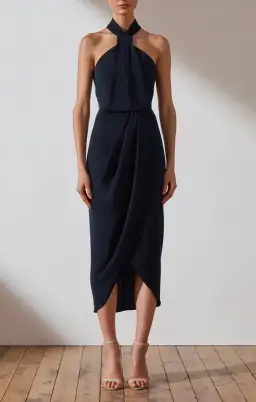 Shona Joy Knot Dress NAVY 12 for rent on The Volte - image 5