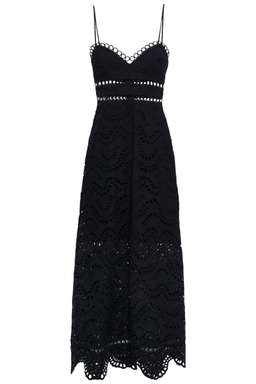 Zimmermann Jaya Wave Midi Dress Black Size 2 / Au 12 for rent on The Volte - image 3