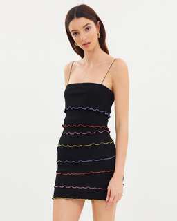 Bec & Bridge La Bambi Mini Dress Black Size AU 6 for rent on The Volte - image 2