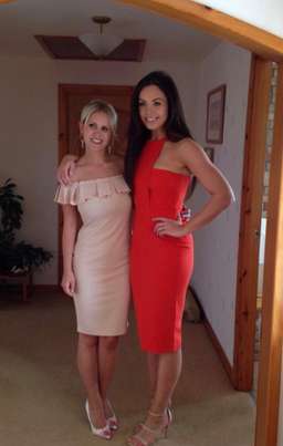 Alex Perry Piper dress orange size 10