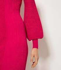 Karen Millen Pink Knitwear BELL SLEEVE KNIT DRESS for rent on The Volte - image 2