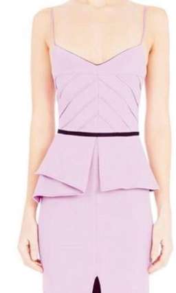 Manning Cartell Power Peplum Midi Dress Lilac Size 10 for rent on The Volte - image 1