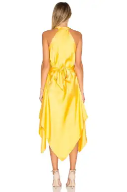KITX Fluid Drape Dress In Marigold Size 6