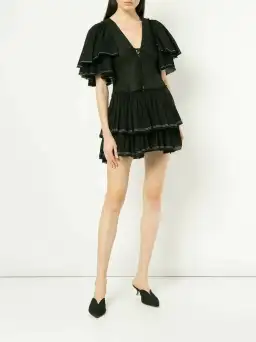 Aje Bennett Mini Dress Black Size 6