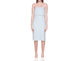 Dion Lee Blue Column Midi Dress Size 8  for rent on The Volte - image 1