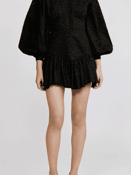 Acler Bastia Mini Dress Black Size 6 for rent on The Volte - image 3