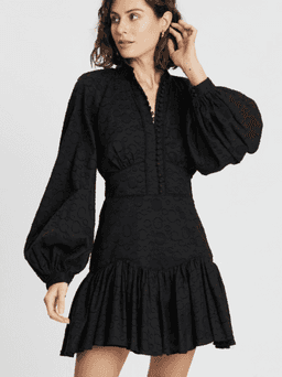 Acler Bastia Mini Dress Black Size 6 for rent on The Volte - image 2