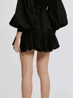 Acler Bastia Mini Dress Black Size 6 for rent on The Volte - image 4