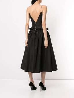 Alex Perry Abigail Midi Dress Black Size 8 for rent on The Volte - image 2