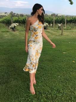 Bec And Bridge Matilde Asym Midi Dress Size 6