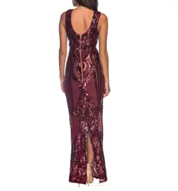 Pilgrim Dancing with Sequin Dress Burgundy
