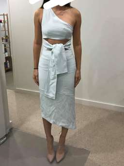 Maurie & Eve After Midnight Dress Baby Blue Size 6 for rent on The Volte - image 3