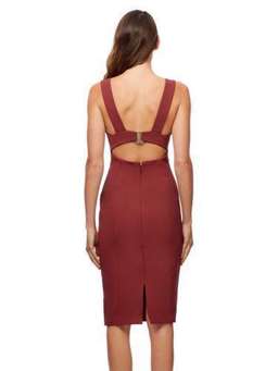 Kookai Roxy Dress Burgundy Size 6 for rent on The Volte - image 2