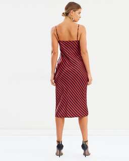 Shona Joy Bias Slip Midi Red and Navy Stripe Size 6 for rent on The Volte - image 3