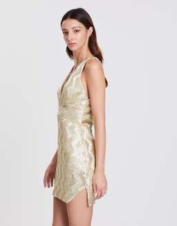Manning Cartell No Filter Mini Dress Gold Size 8 for rent on The Volte - image 2