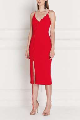 Asilio Arnoux Loop and Tie Dress Red Size 6 for rent on The Volte - image 1