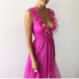 Judy Copley Couture LaLa Capri Dress Pink Size 8