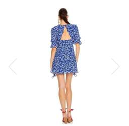 Talulah Mediterranean minx mini dress blue size 8 for rent on The Volte - image 2