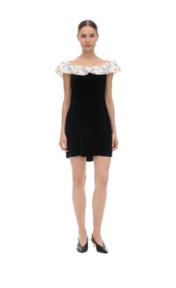 FLORENCE OFF-THE-SHOULDER VELVET DRESS for rent on The Volte - image 1