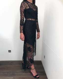 Manning Cartel Smoke & Mirrors Dress Black  Size 08