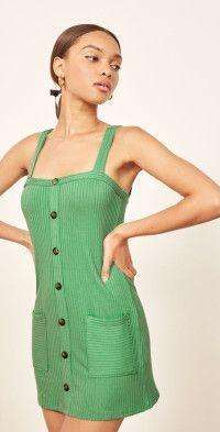 Reformation Kenny Dress Green size 8