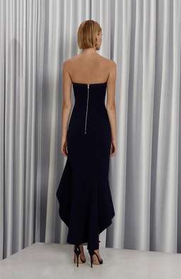 By Johnny Strapless Wave Gown - Black size 8 for rent on The Volte - image 2