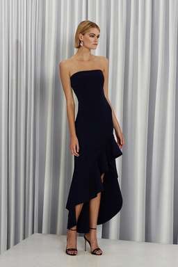 By Johnny Strapless Wave Gown - Black size 8 for rent on The Volte - image 1