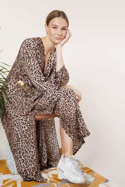 RIXO - Camellia Leopard Dress size 12 for rent on The Volte - image 2