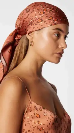 Scanlan Theodore Silk Leopard Slip Dress & Scarf Print Size 10 for rent on The Volte - image 5