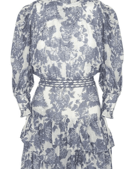 LoveShackFancy - Lorelei Ruffle Floral Mini Dress for rent on The Volte - image 3