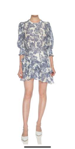 LoveShackFancy - Lorelei Ruffle Floral Mini Dress for rent on The Volte - image 1