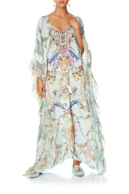 Camilla Kaftan With Lace Frill Panels Print Size 10 for rent on The Volte - image 1