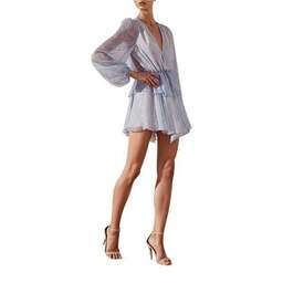 Shona Joy - Emilia Peplum Drawstring Mini Dress