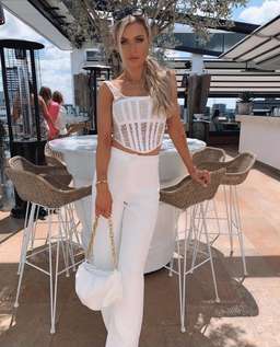 Dion Lee Corded Lace Corset and Bianca And Bridgett Ella Pant Set - Size 12 for rent on The Volte - image 1