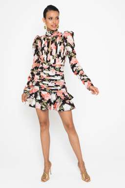 Mossman Kissed By A Rose Top and Skirt Set Floral Size 10