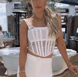 Dion Lee Corded Lace Corset white Size 10 for rent on The Volte - image 2